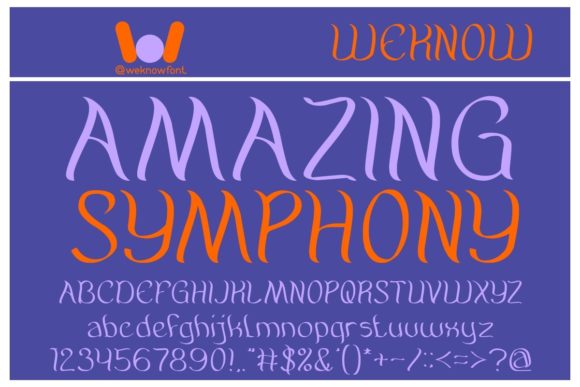 Amazing Symphony Display Font for Creative Digital Design