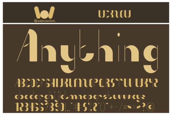 Anything: A Techno Display Font for Editorial Impact