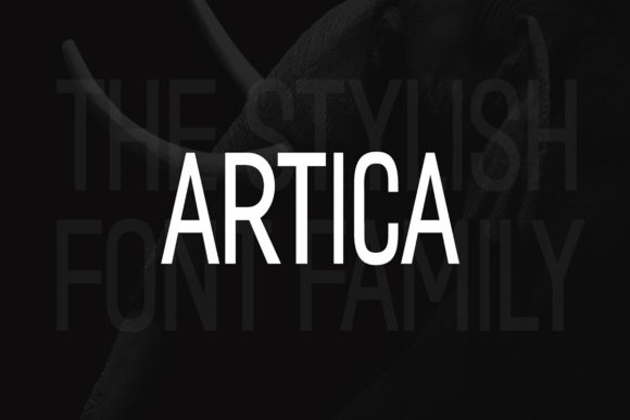 Artica Display Font for Standout Campaign Visuals