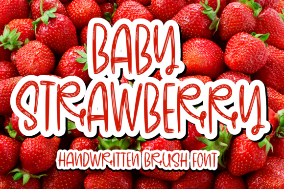 Baby Strawberry Font for Playful Digital Branding