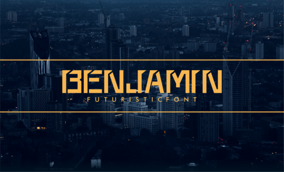 Benjamin: A Bold Geometric Display Font for Crafters and Makers