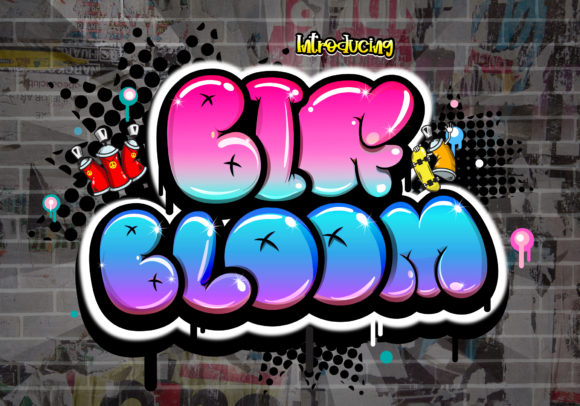 Big Bloom: The Bubbly Display Font for Playful Craft Projects
