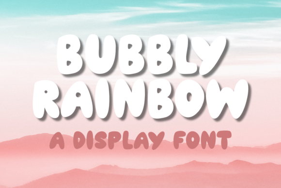 Bubbly Rainbow Display Font for Children’s Editorial Layouts