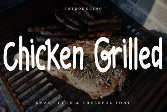Chicken Grilled Font for Playful, Memorable Branding