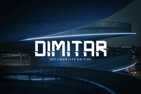 Dimitar Display Font: A Bold Futuristic Typeface for Small Businesses