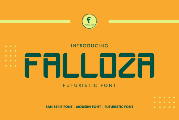 Falloza: A Futuristic Display Font for Modern Web Design