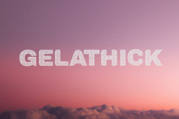 Gelathick: A Futuristic Display Font for Editorial Design