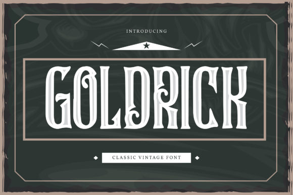 Goldrick: A Vintage Display Font for Scroll-Stopping Branding