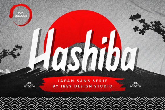 Hashiba: A Japanese-Inspired Display Font for Bold Brand Identity