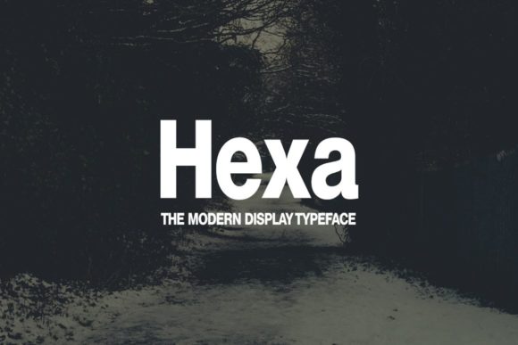 Hexa Display Font for Bold, Modern Brand Identity