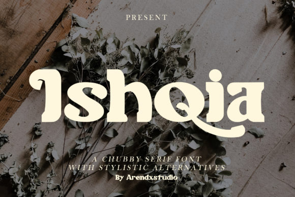 Ishqia Display Font for Small Business Branding