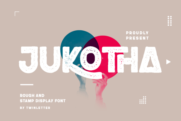 Jukotha: A Thick-Lettered, Rough-Textured Display Font for Editorial Warmth