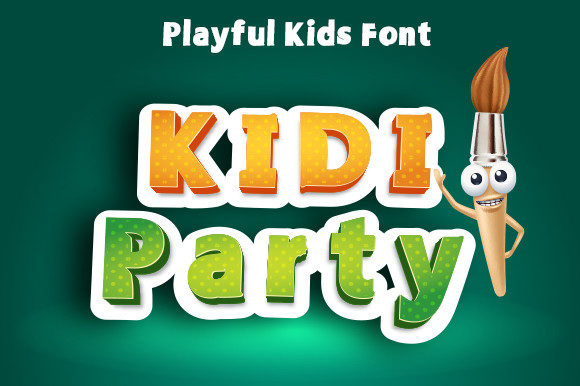 Kidi Party Display Font for Playful Digital Branding