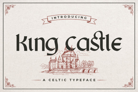 King Castle Display Font for Elegant Celtic Branding