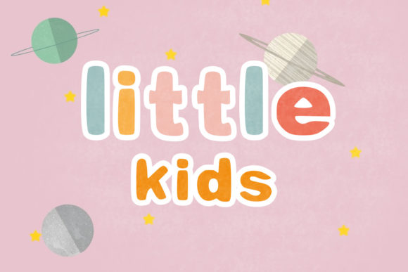 Little Kids Font for Chalkboard Quotes and Teaching Materials