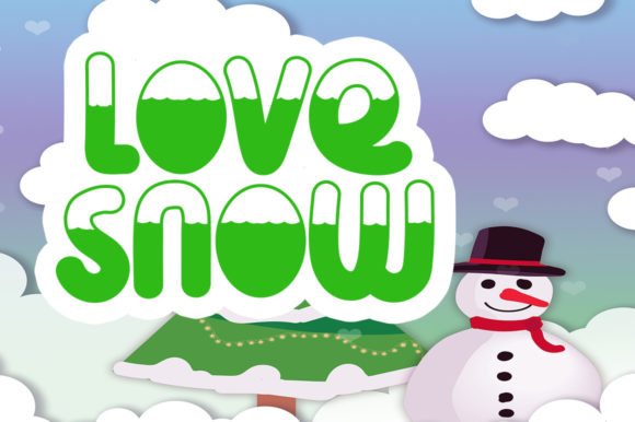 Love Snow Font for Playful, Bright Branding
