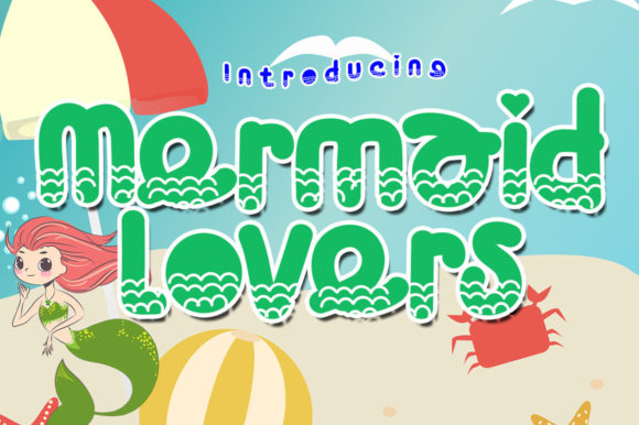 Mermaid Lovers Font for Playful, Bright Brand Identities