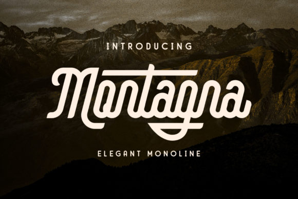Montagna: A Vintage Display Font That Makes Your Campaign Stand Out