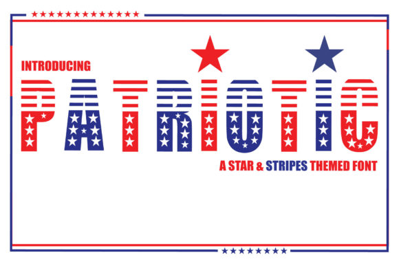 Patriotic Display Font for Bold Editorial Statements