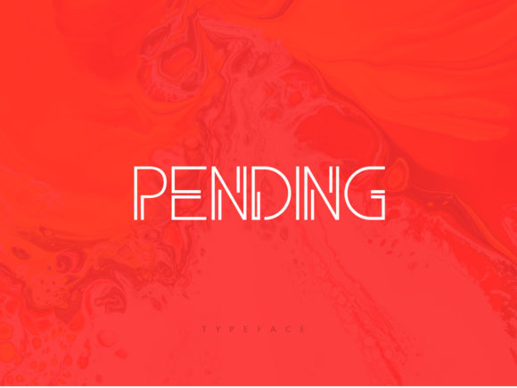 Pending: A Minimal Techno Display Font for Editorial Calm