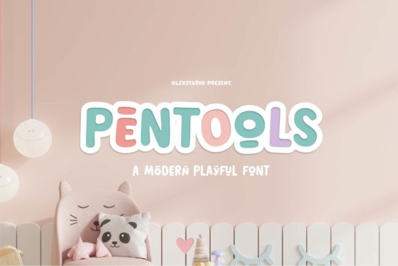 Pentools Display Font for Playful, Professional Branding