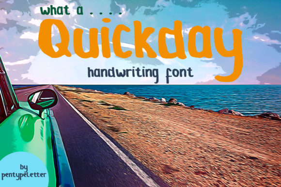 Quickday Display Font for Friendly Campaign Designs