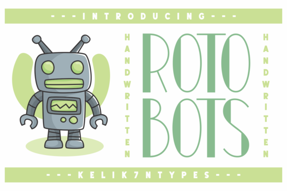 Rotobots: The Tall Display Font That Transforms Handmade Designs