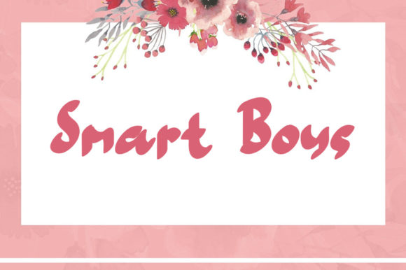 Smart Boys: A Chic Paint Brushed Handwritten Font for Editorial Charm