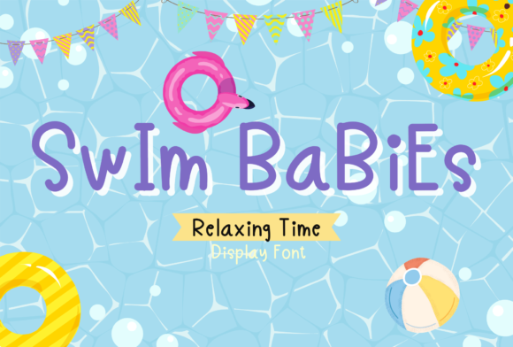 Swim Babies Font: Cute, Friendly Display Fonts for Kids’ Campaigns