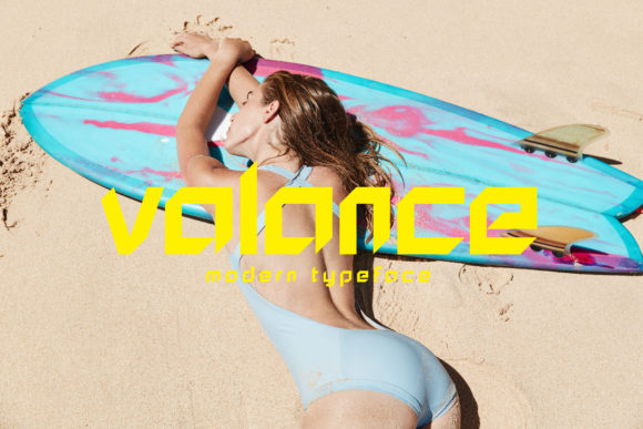 Valance Display Font for Modern Brand Identity