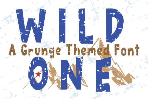Wild One Display Font for Bold Handmade Designs