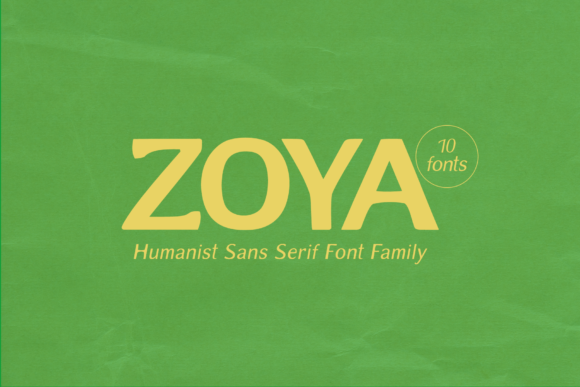 Zoya: A Cool and Trendy Display Font for Thoughtful Design